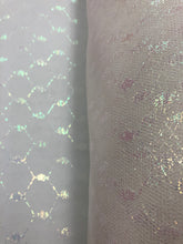 Tutu Net - 55-inches Wide White with Iridescent Design Back In Stock in a Stiffer Hand!